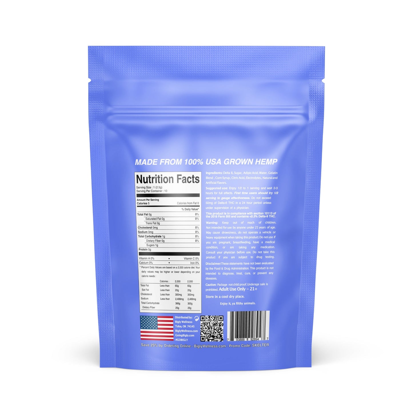 Blazed Hemp Blazed Delta-8 Kush Berry Gummies